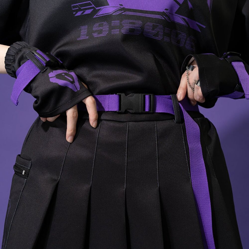 New Acdc Rag Error Code Cyberpunk Tech Pleated Bl… - image 4